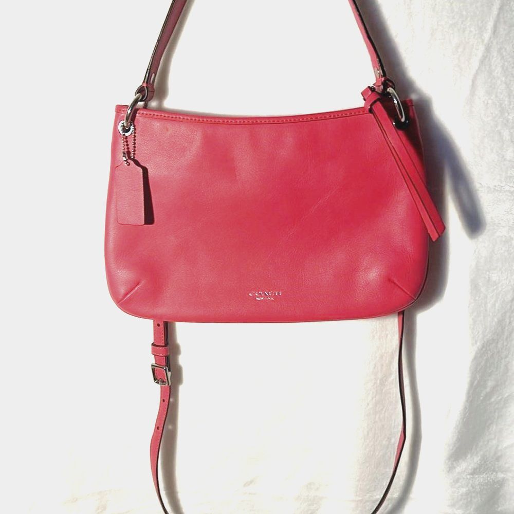Coach Pink Leather Crossbody Bag